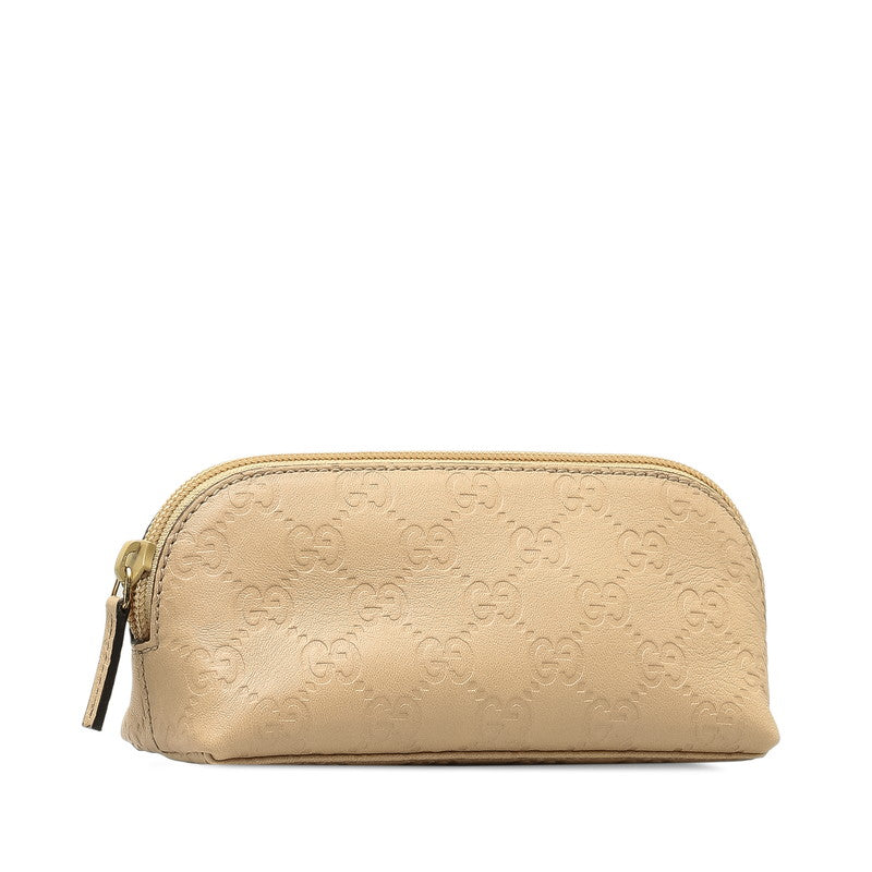 Luxury Gucci Trending 2025 Leather Pouch 272367 Beige