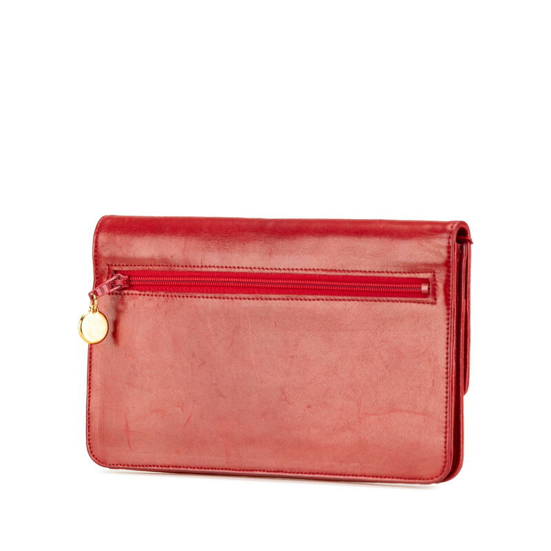 Chanel Coco Mark Leather Long Wallet