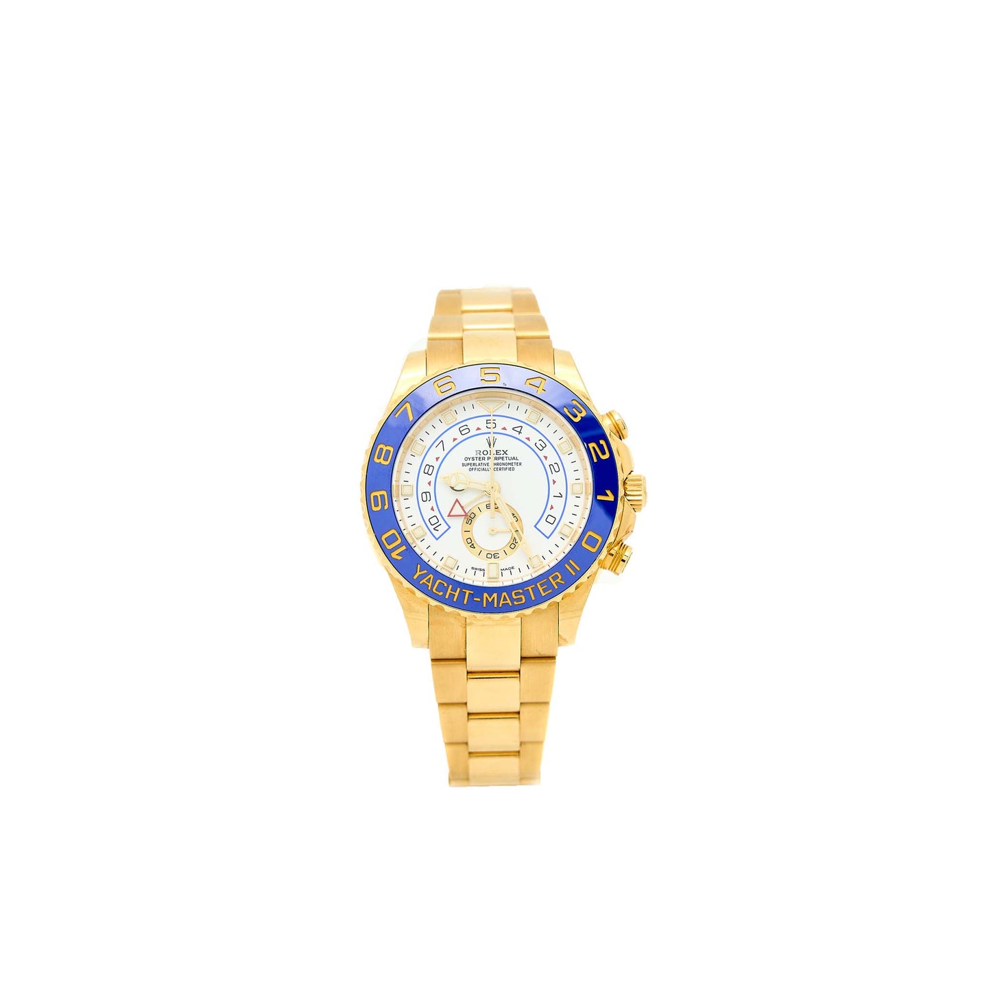 Rolex Yacht-Master II Yellow Gold 44mm White Dial Model 116688-0002