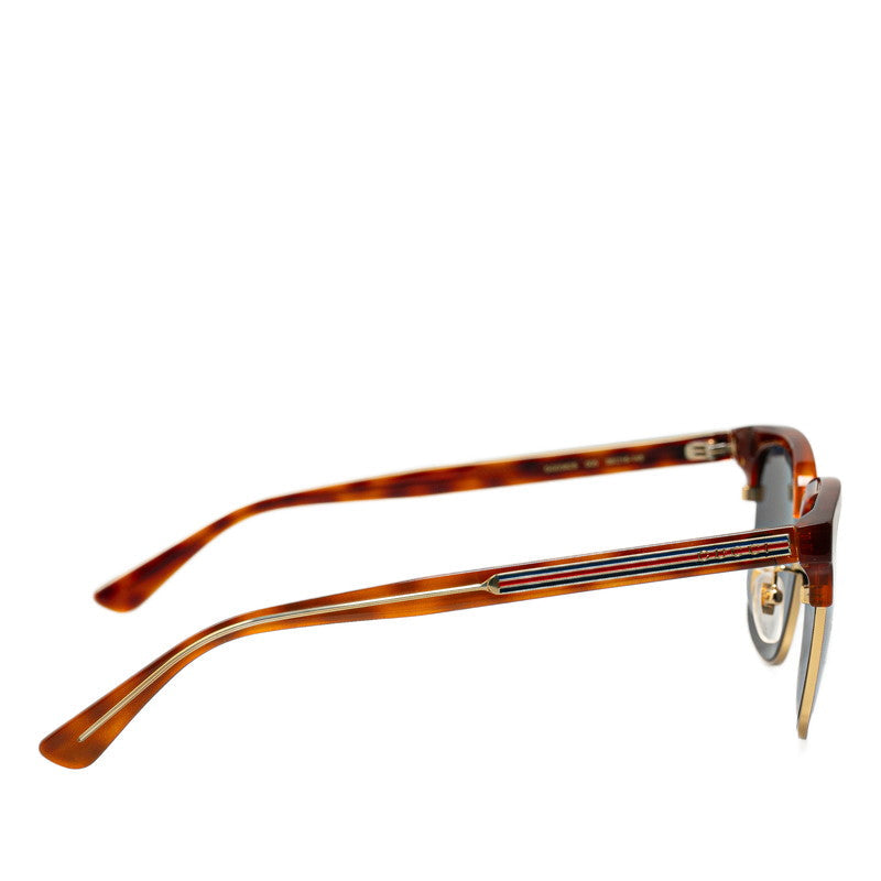 Luxury Gucci Trending 2025 GG0382S Plastic Sunglasses Brown Gold