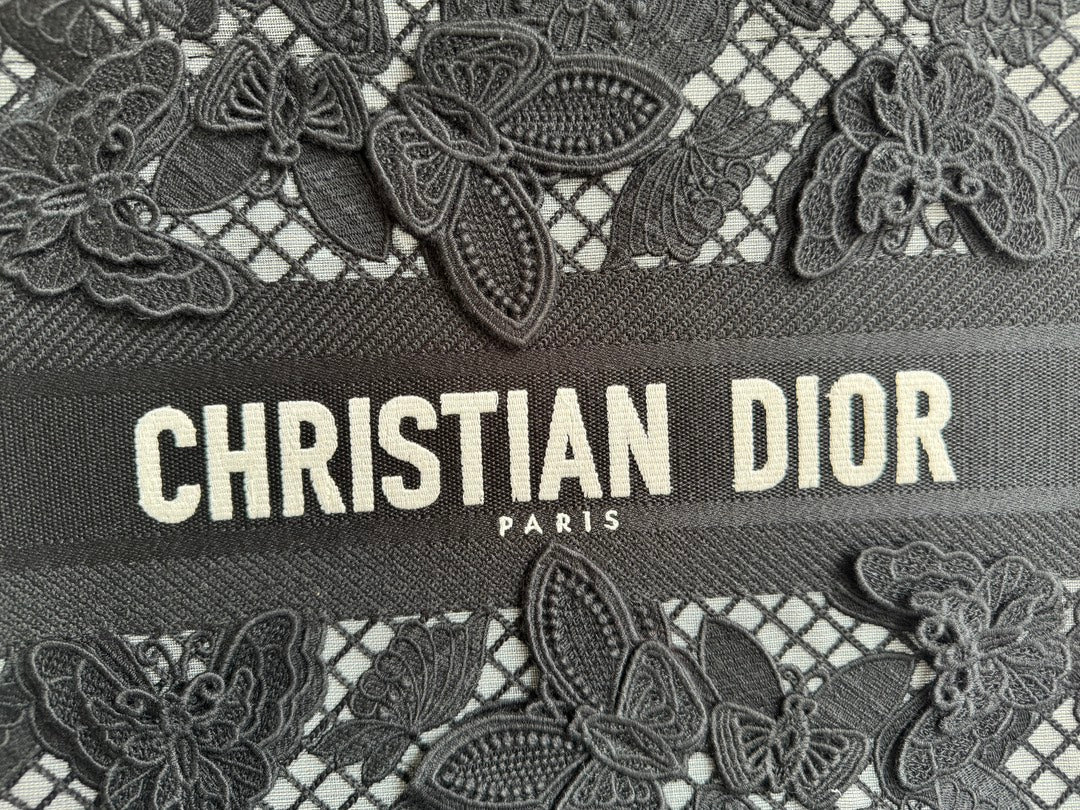 Luxury DiorMedium Book Tote 36cm Butterfly Zodiac Black