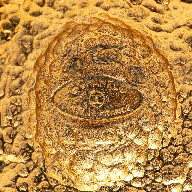 Chanel Lion Motif Brooch Gold Plated
