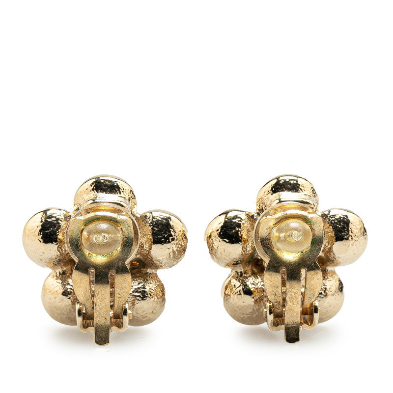 Chanel Vintage Coco Mark Flower Earrings
