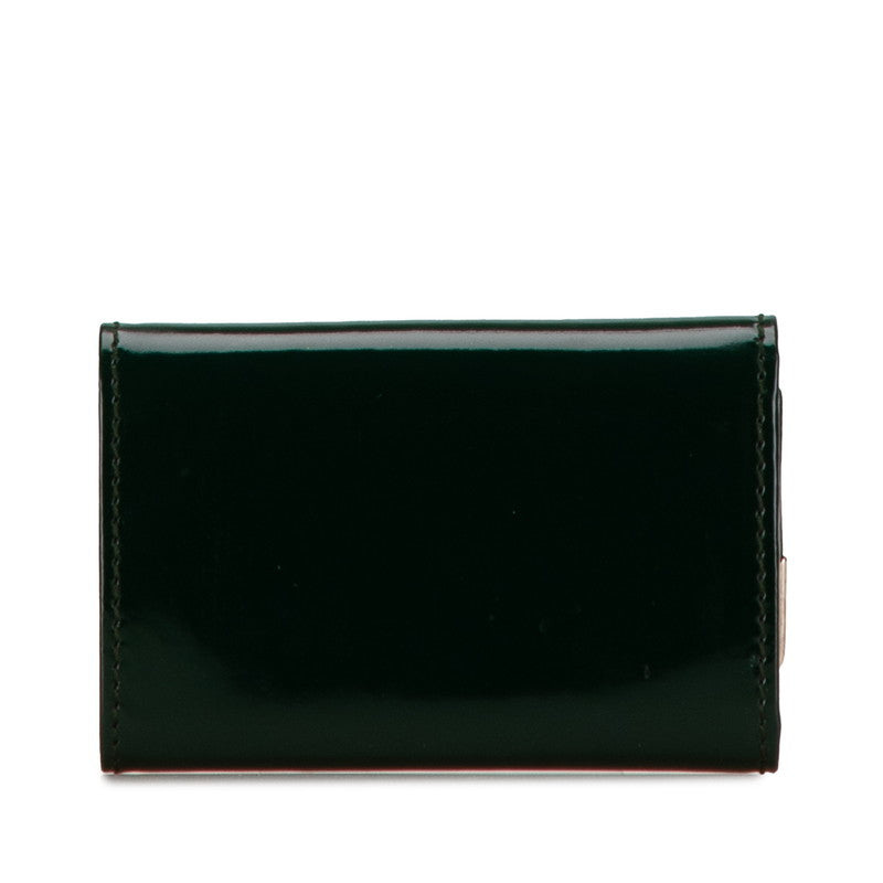 Luxury Gucci Trending 2025 Enamel Key Case 6 Hooks Green