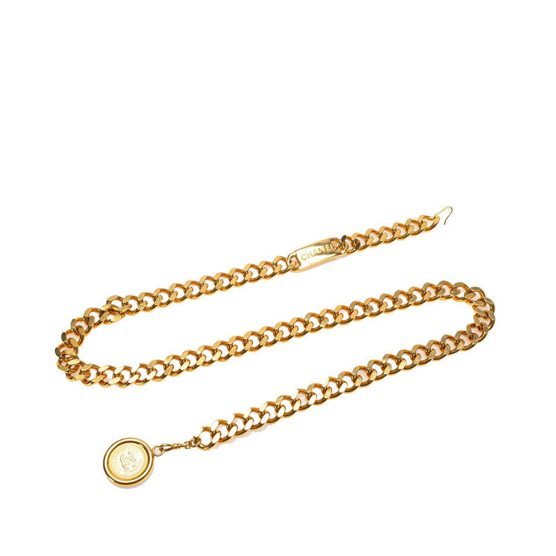 Chanel Vintage Coco Mark Medal Chain Belt