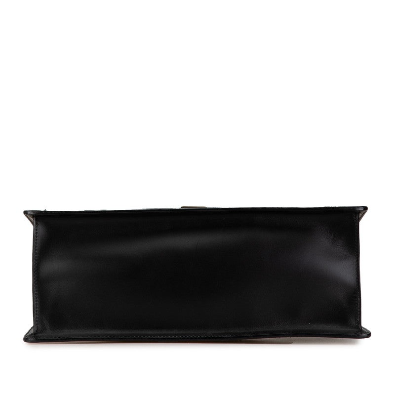Luxury Gucci Trending 2025 Sylvie Leather Handbag 2WAY Black