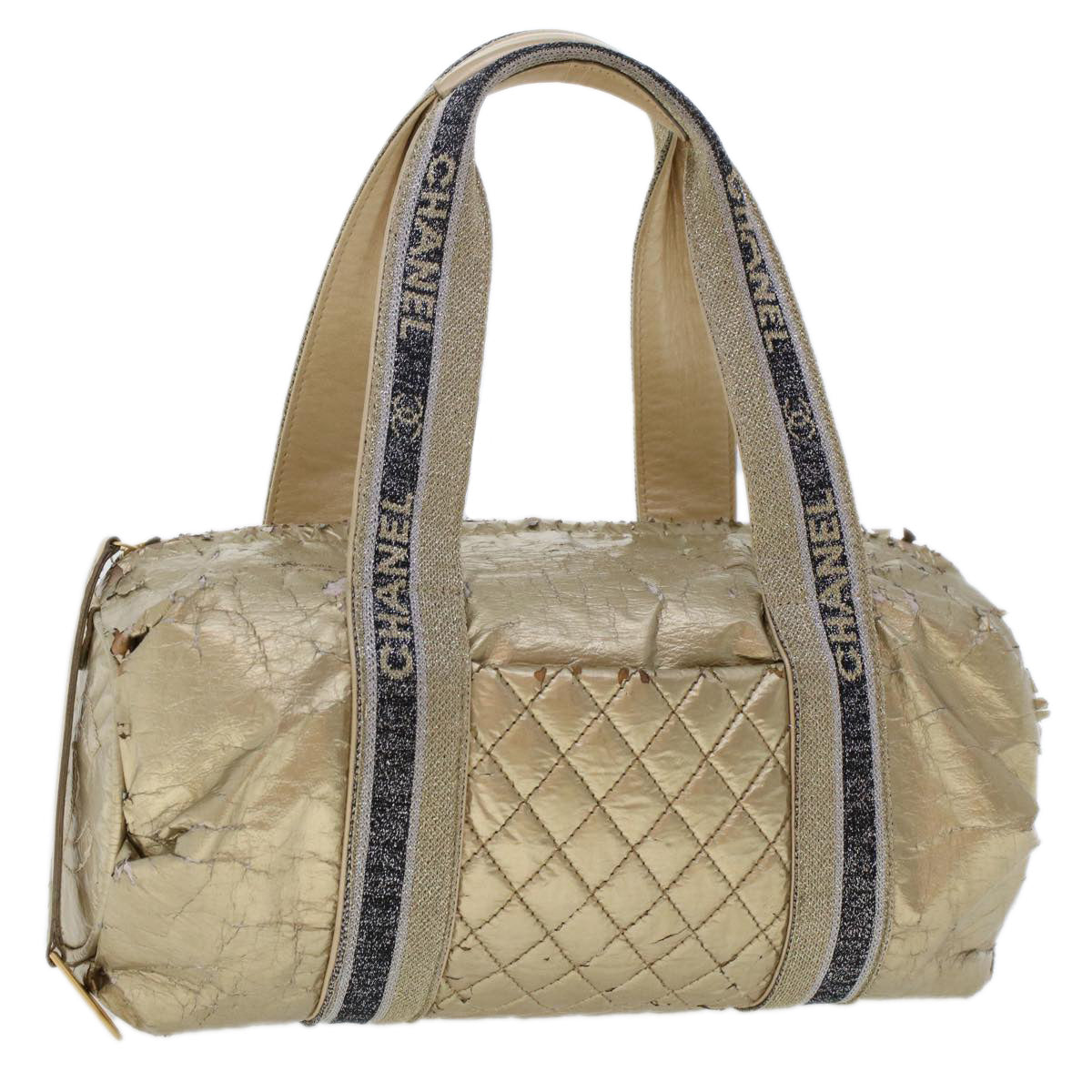 Luxury Chanel Boston Bag Patent leather Gold Tone CC  yb278