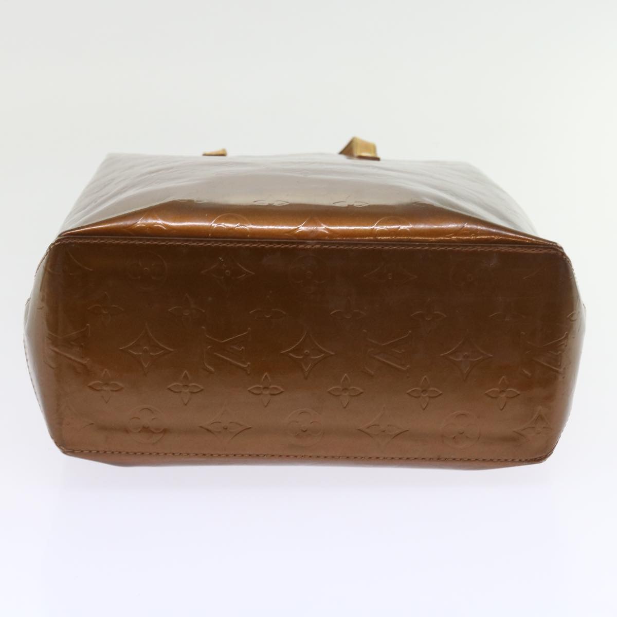 LOUIS VUITTON Monogram Vernis Reade MM Hand Bag Bronze M91143 LV yb380