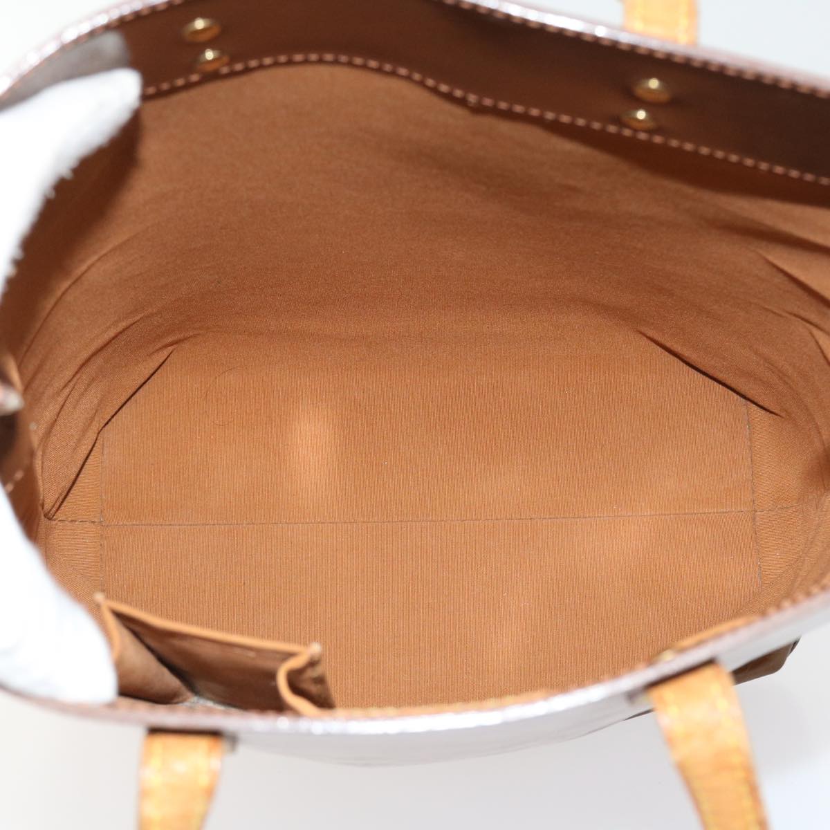 LOUIS VUITTON Monogram Vernis Reade MM Hand Bag Bronze M91143 LV yb380