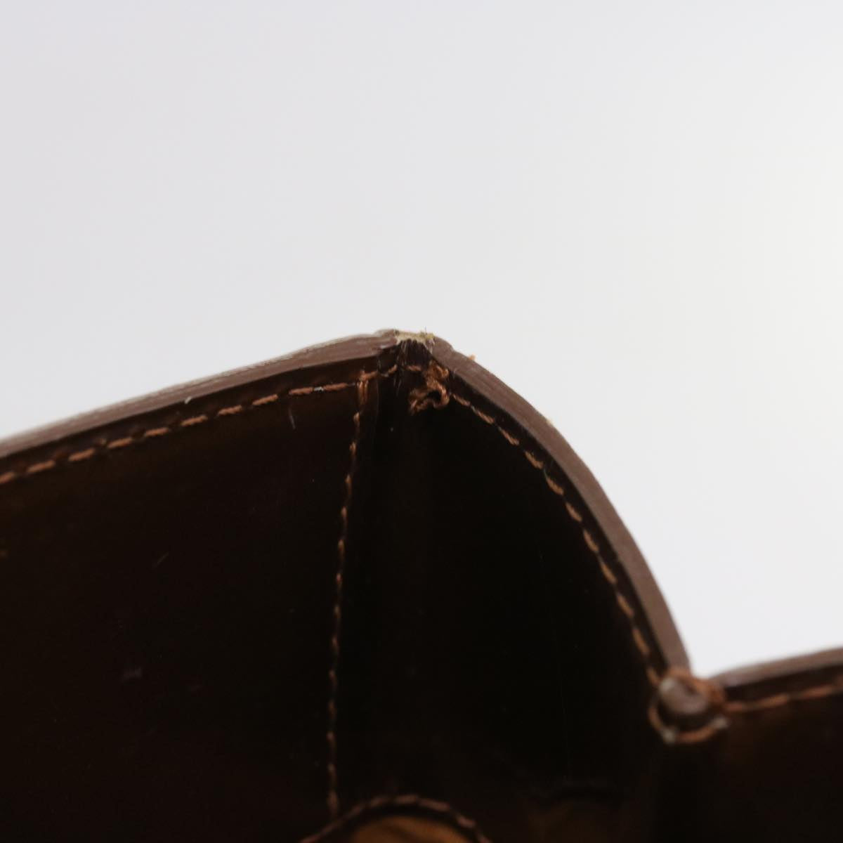 LOUIS VUITTON Monogram Vernis Reade MM Hand Bag Bronze M91143 LV yb380