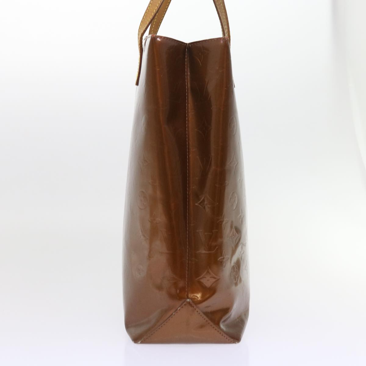 LOUIS VUITTON Monogram Vernis Reade MM Hand Bag Bronze M91143 LV yb380