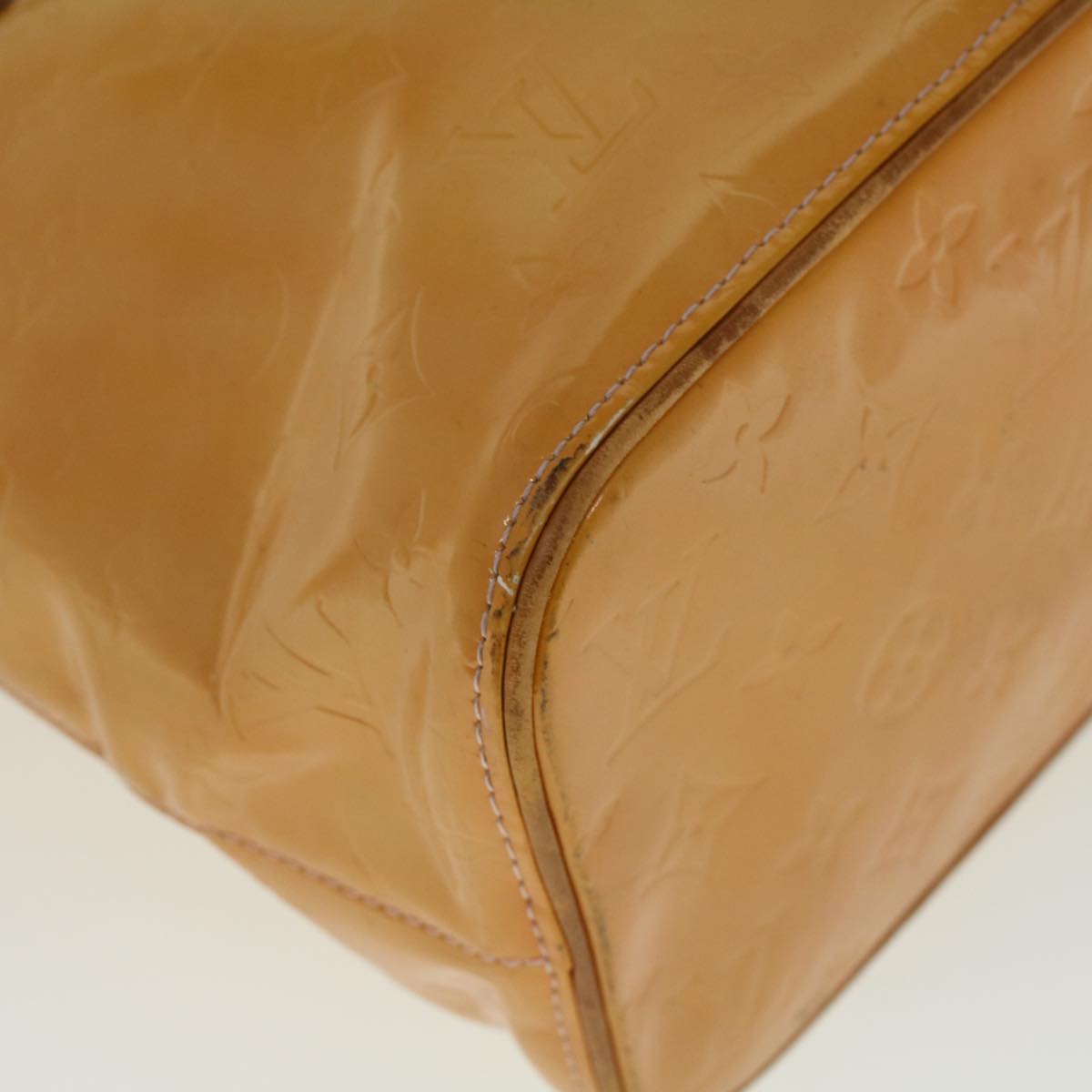 LOUIS VUITTON Monogram Vernis Houston Bag Marshmallow Pink M91302 LV yb397