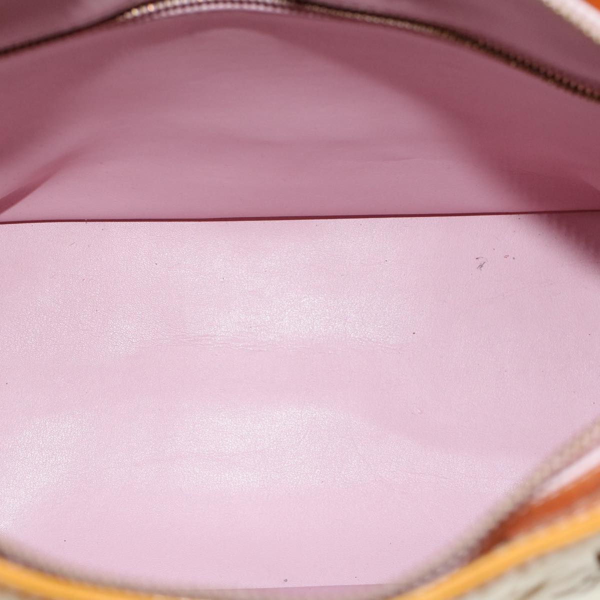 LOUIS VUITTON Monogram Vernis Houston Bag Marshmallow Pink M91302 LV yb397