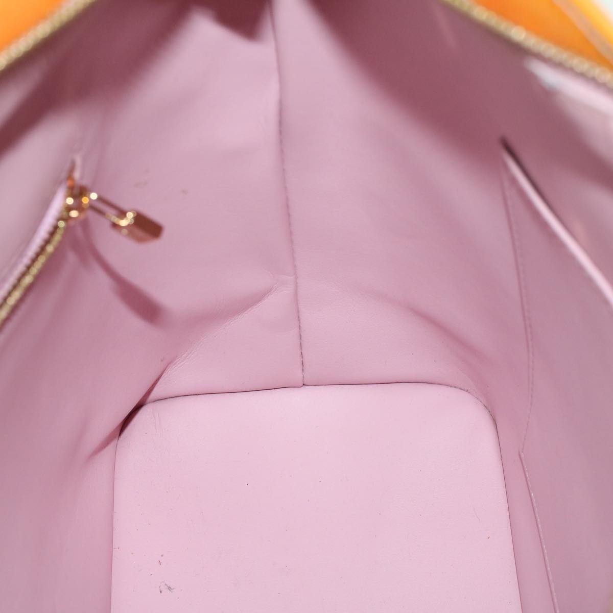 LOUIS VUITTON Monogram Vernis Houston Bag Marshmallow Pink M91302 LV yb397