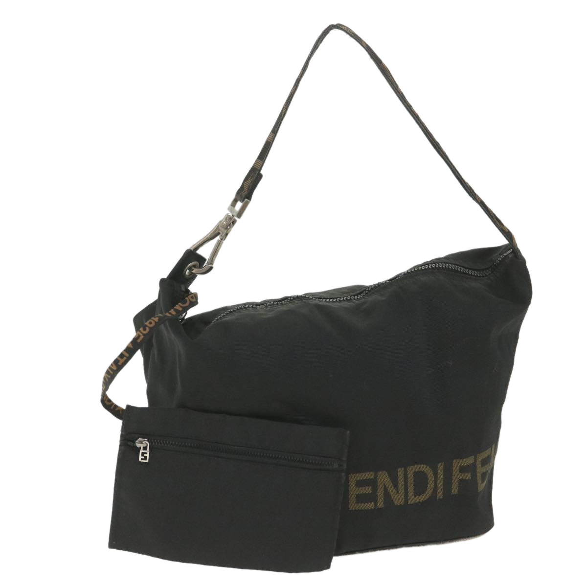 Luxury FendiShoulder Bag Nylon Blackyb412