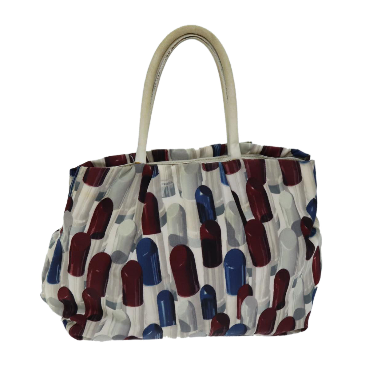 Luxury PradaLip Pattern Hand Bag Nylon Multicolor yb569