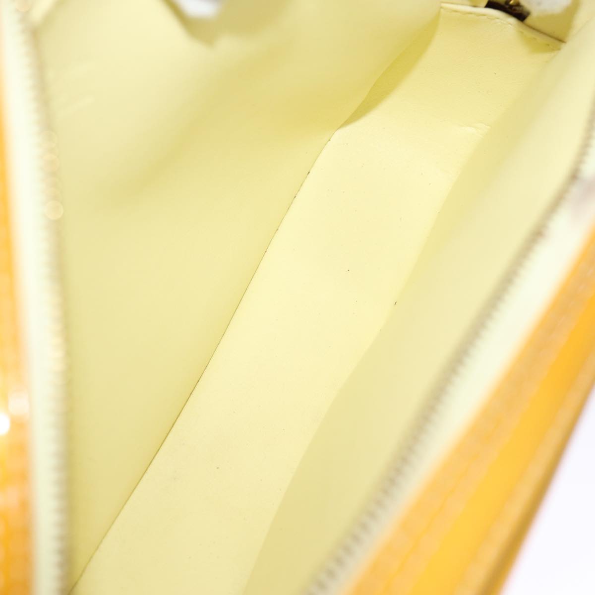LOUIS VUITTON Monogram Vernis Fulton Waist Bag Lime Yellow M91043 LV yb574