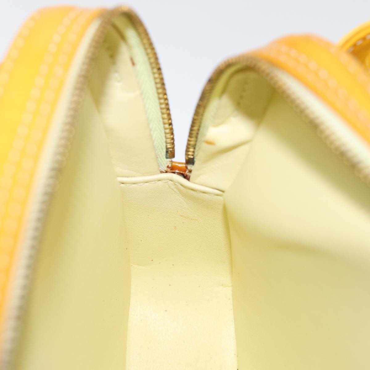 LOUIS VUITTON Monogram Vernis Fulton Waist Bag Lime Yellow M91043 LV yb574