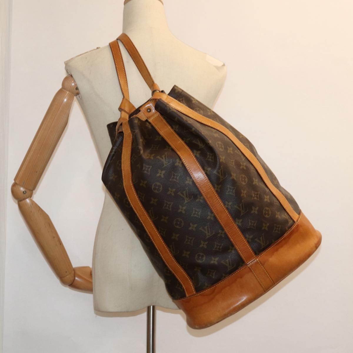 LOUIS VUITTON Monogram Randonnee GM Shoulder Bag M42244 LV yb603