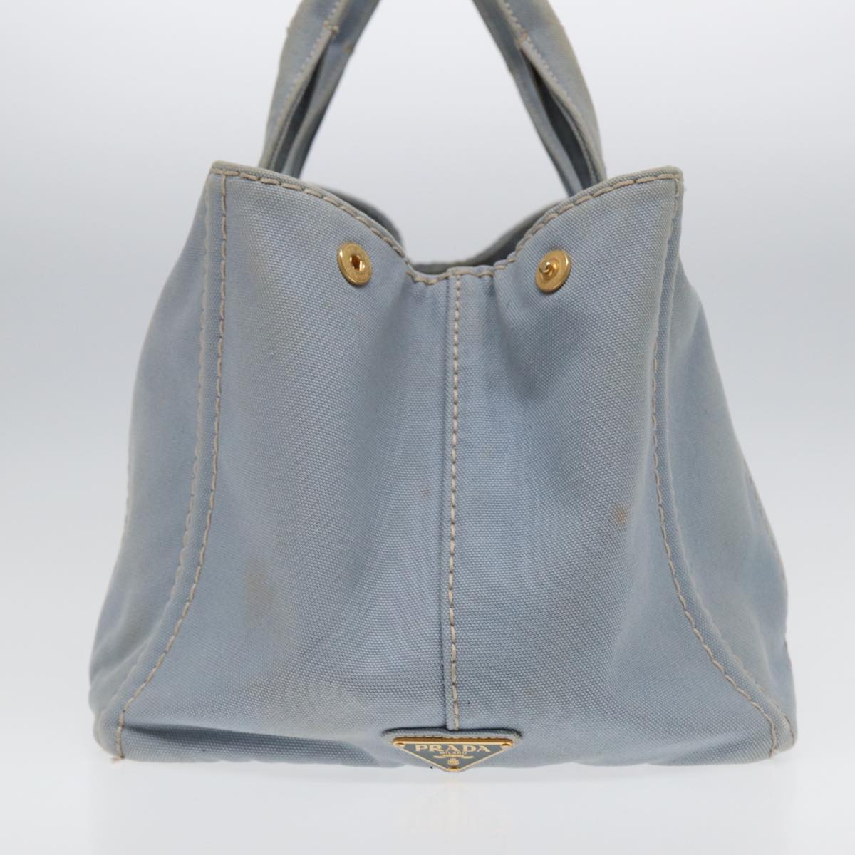Luxury Prada Canapa GM Hand Bag Canvas Light Blue  yb606