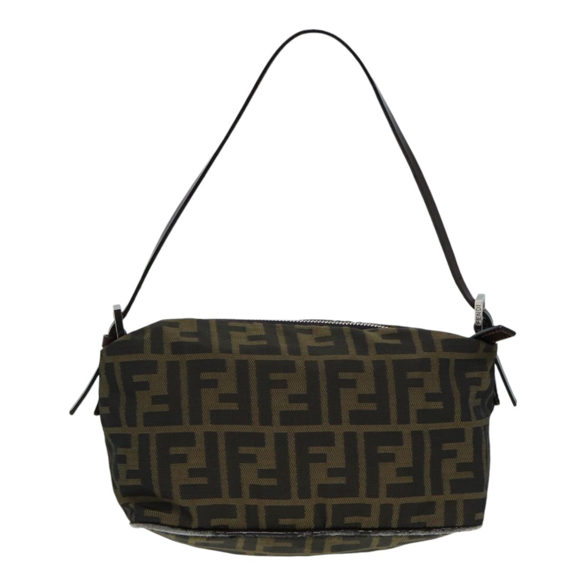 Luxury Fendi Zucca Canvas Mamma bucket Shoulder Bag Brown Blackyb648