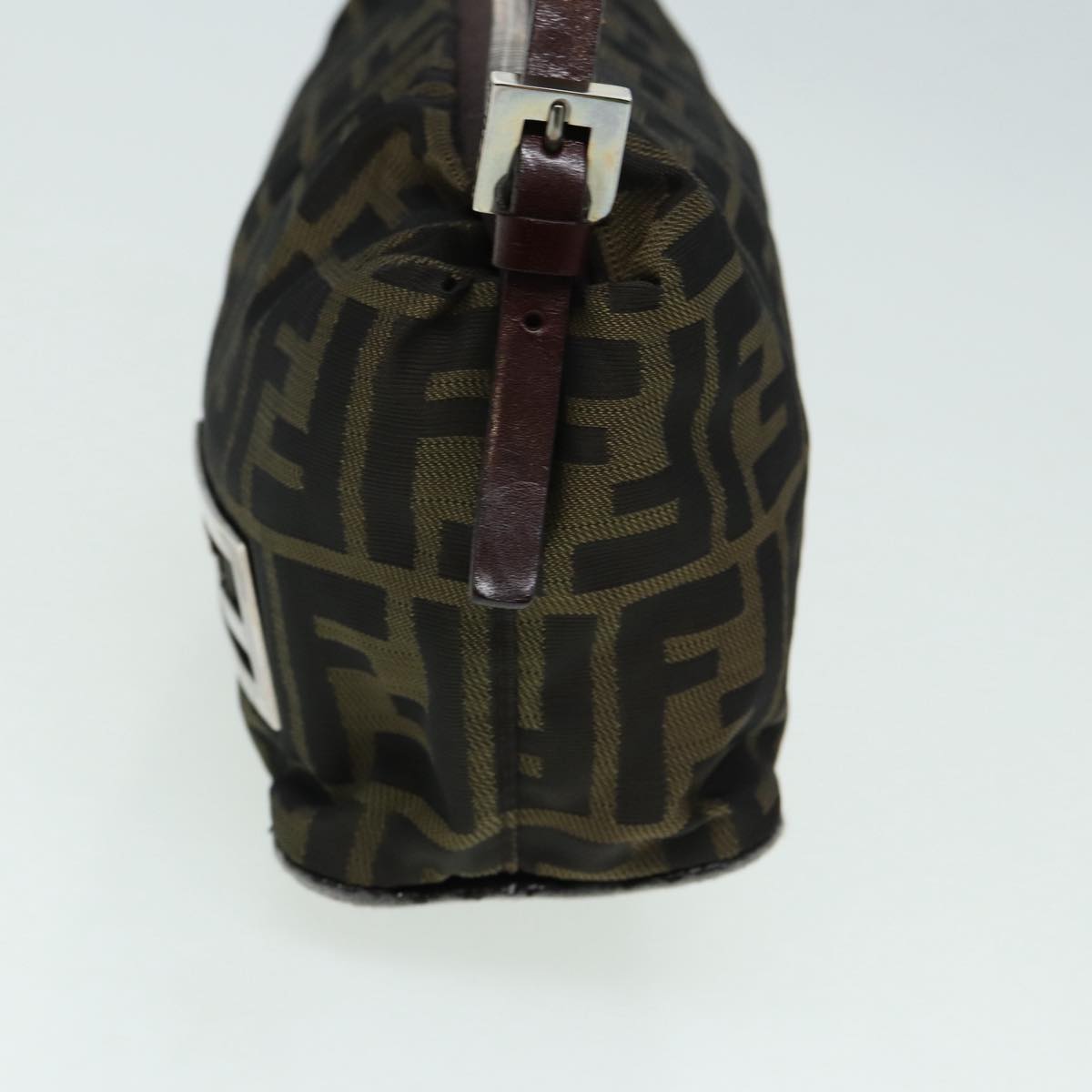 Luxury Fendi Zucca Canvas Mamma bucket Shoulder Bag Brown Blackyb648