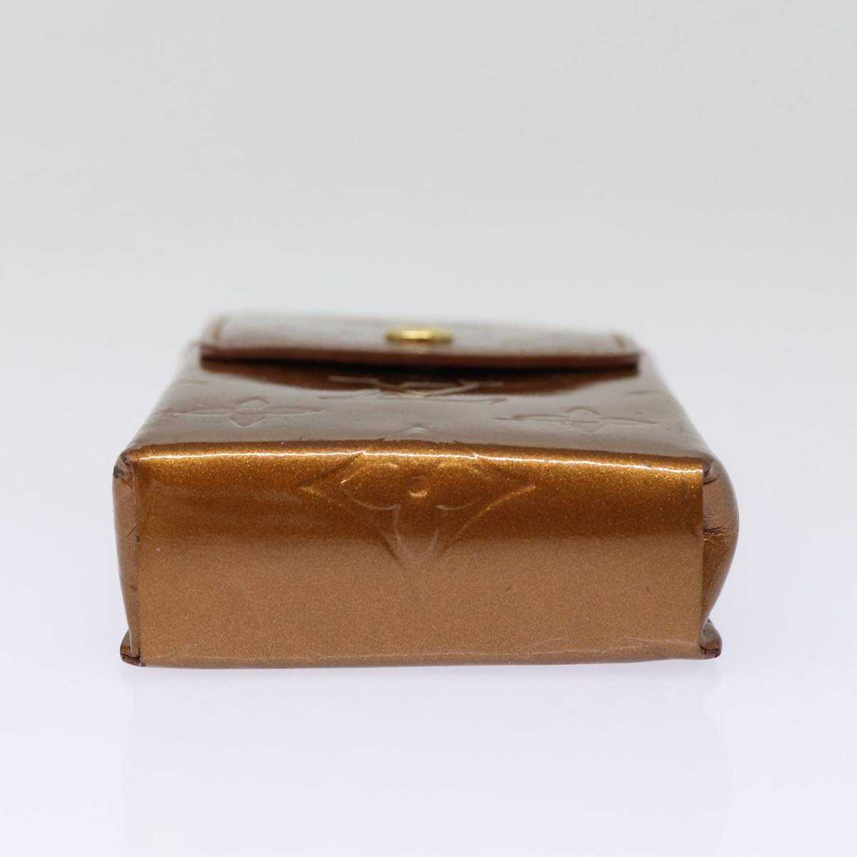 LOUIS VUITTON Monogram Vernis Cigarette Case Bronze M91156 LV yb658