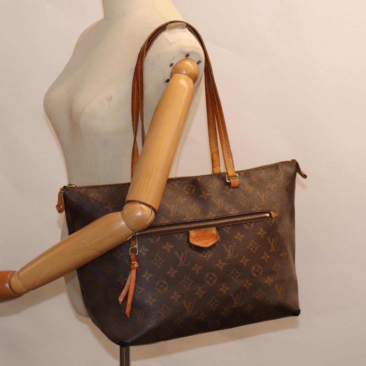LOUIS VUITTON Monogram Jena MM Tote Bag M42267 LV yb685