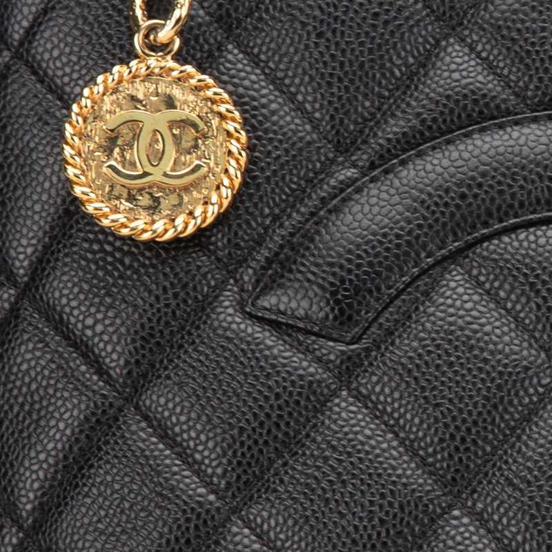 Chanel Caviar Skin Matelasse Tote Bag A01804