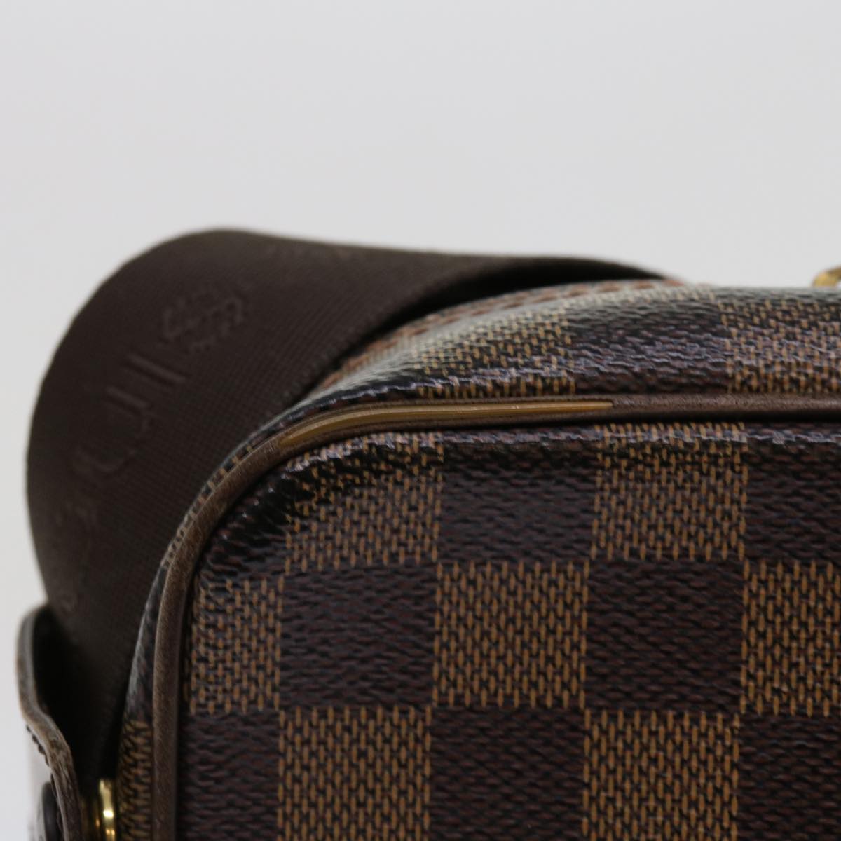 LOUIS VUITTON Damier Ebene Olaf PM Shoulder Bag N41442 LV yk10000