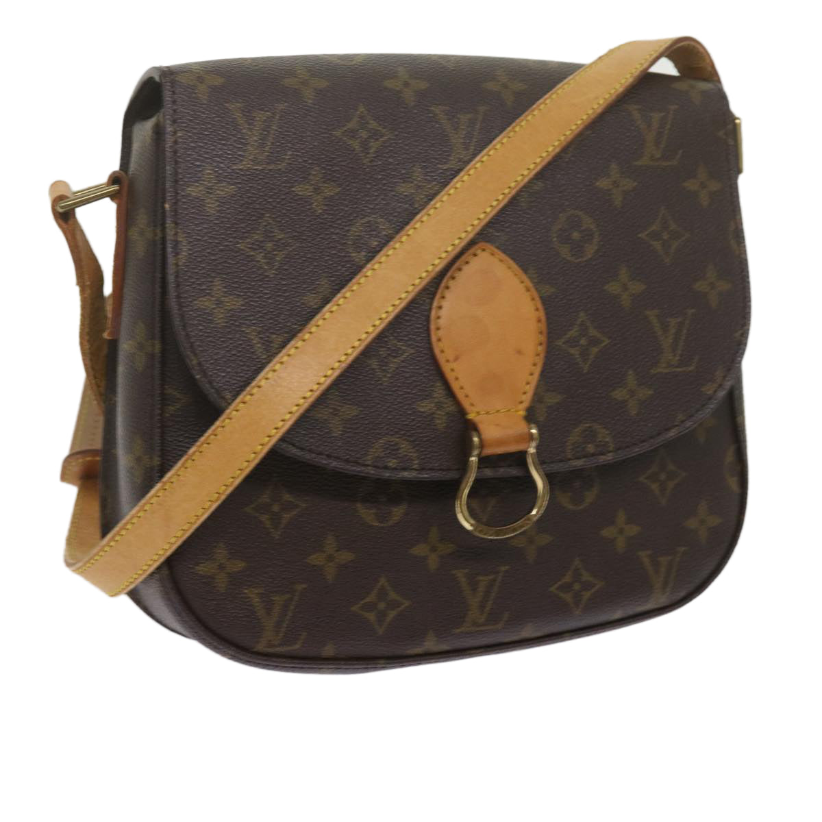 LOUIS VUITTON Monogram Saint Cloud GM Shoulder Bag M51242 LV yk10005