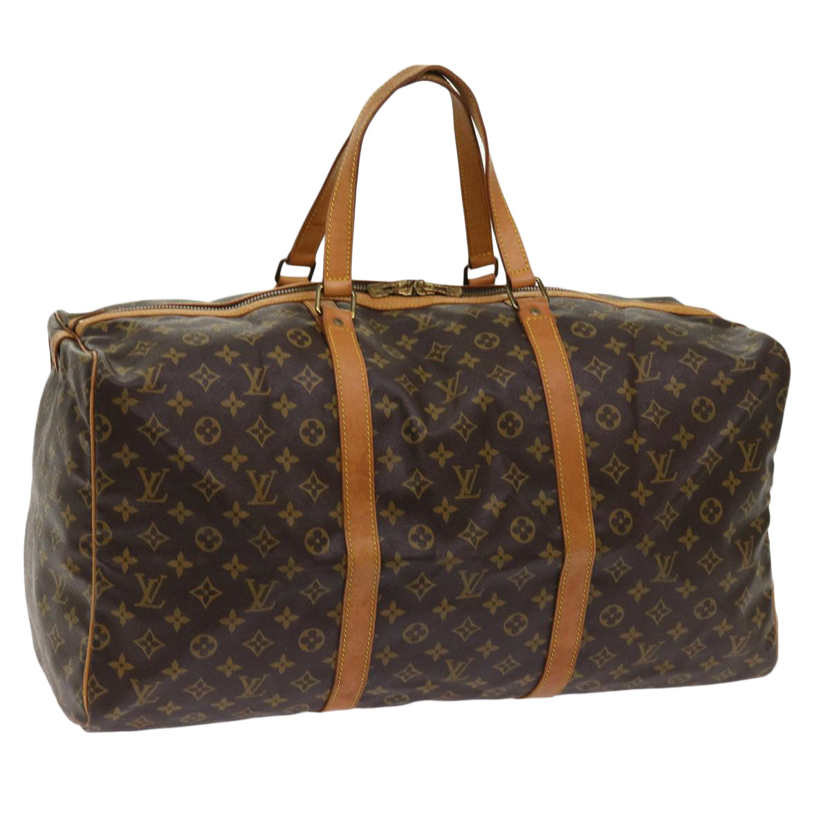 LOUIS VUITTON Monogram Sac Souple 55 Boston Bag M41622 LV yk10044