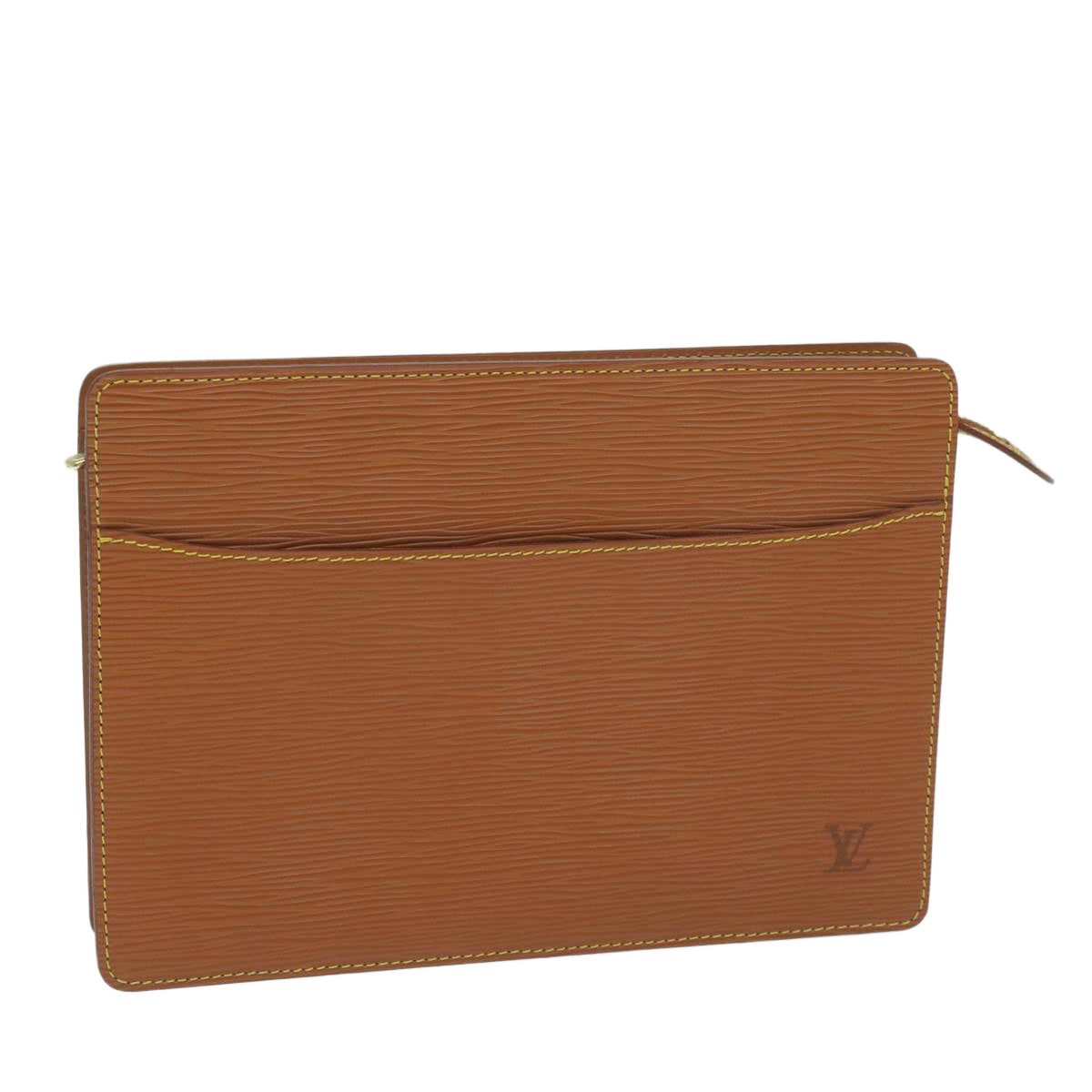 LOUIS VUITTON Epi Pochette Homme Clutch Bag Zipang gold M52528 LV yk10111