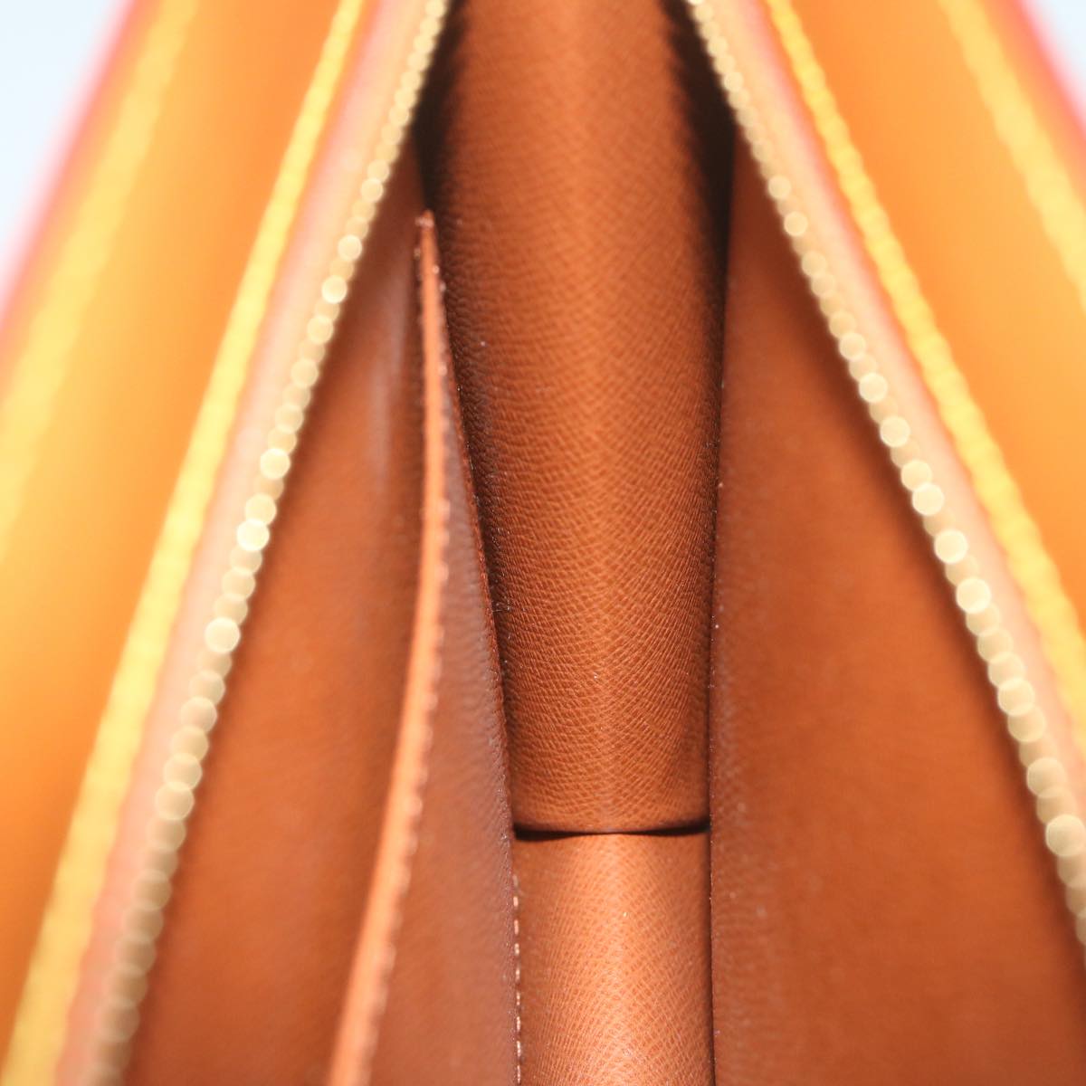 LOUIS VUITTON Epi Pochette Homme Clutch Bag Zipang gold M52528 LV yk10111
