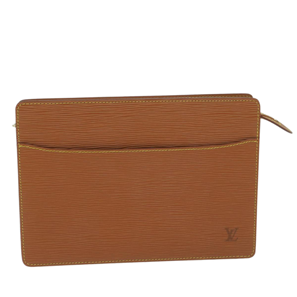 LOUIS VUITTON Epi Pochette Homme Clutch Bag Zipang gold M52528 LV yk10111