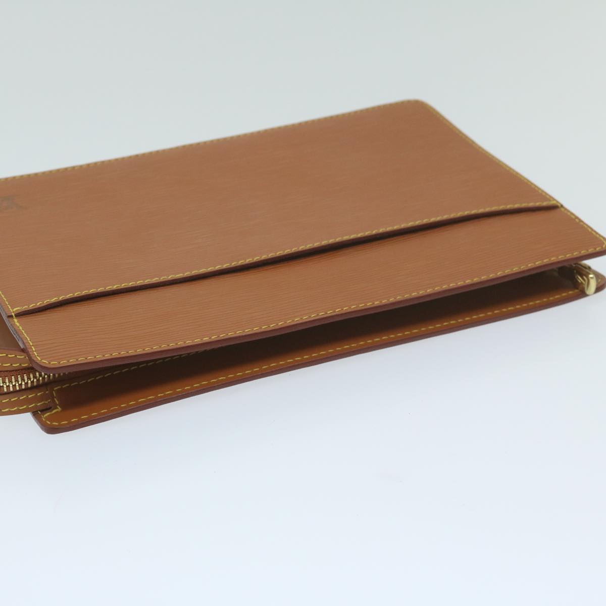 LOUIS VUITTON Epi Pochette Homme Clutch Bag Zipang gold M52528 LV yk10111