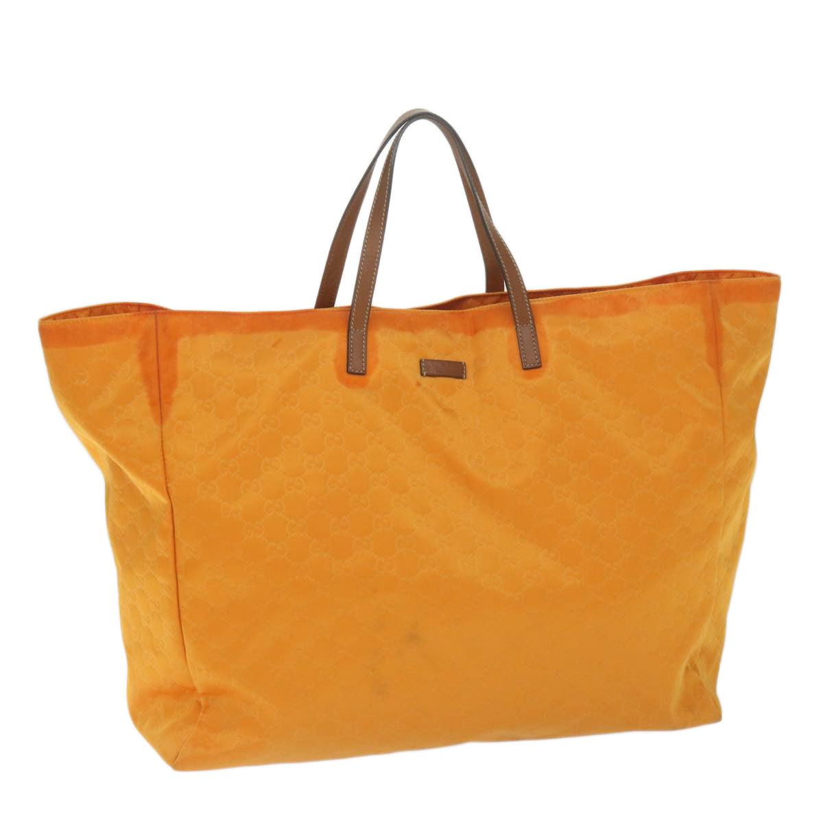 GUCCI GG Canvas Tote Bag Orange 286198  10117