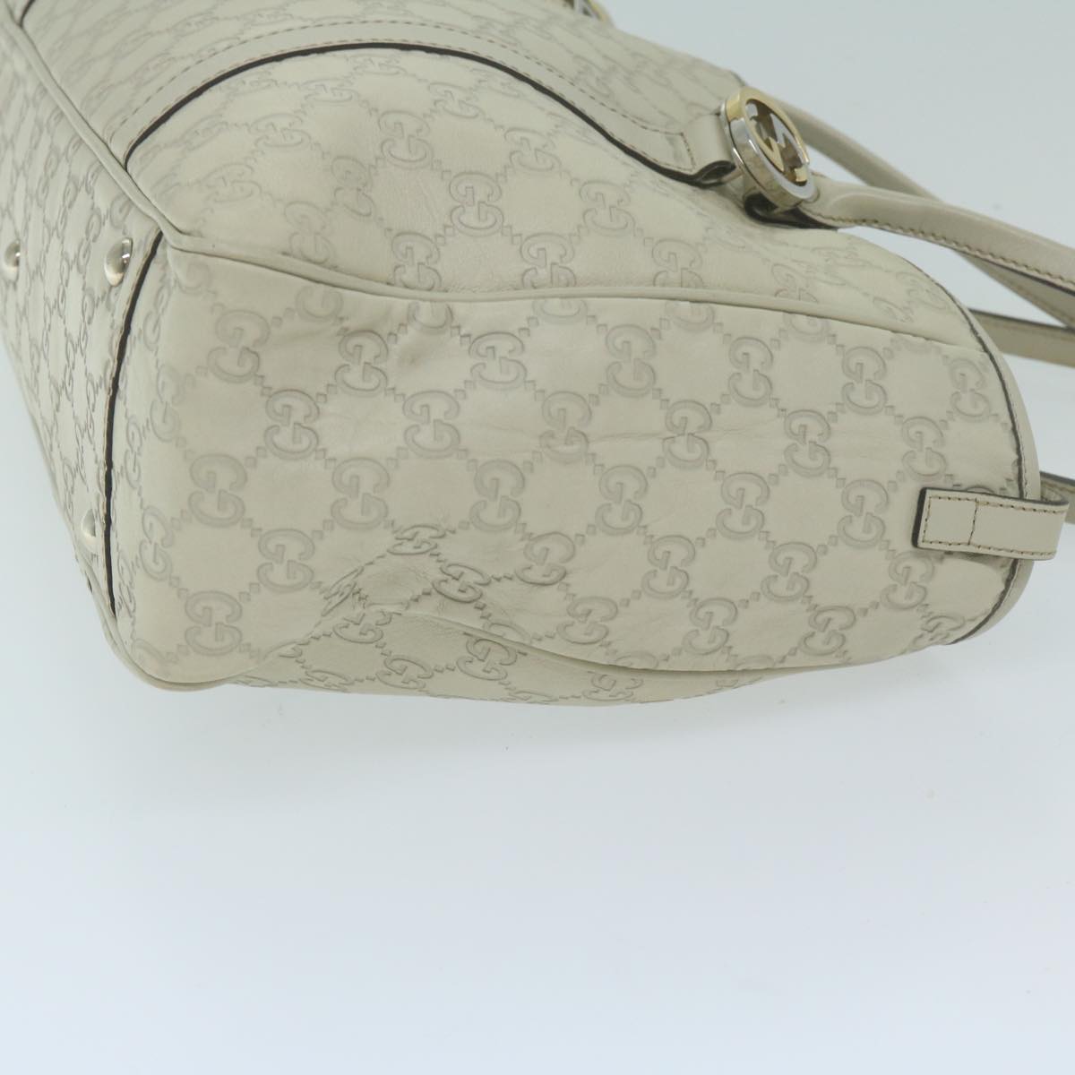GUCCI GG Canvas Guccissima GG Twins Tote Bag White 232957  10150