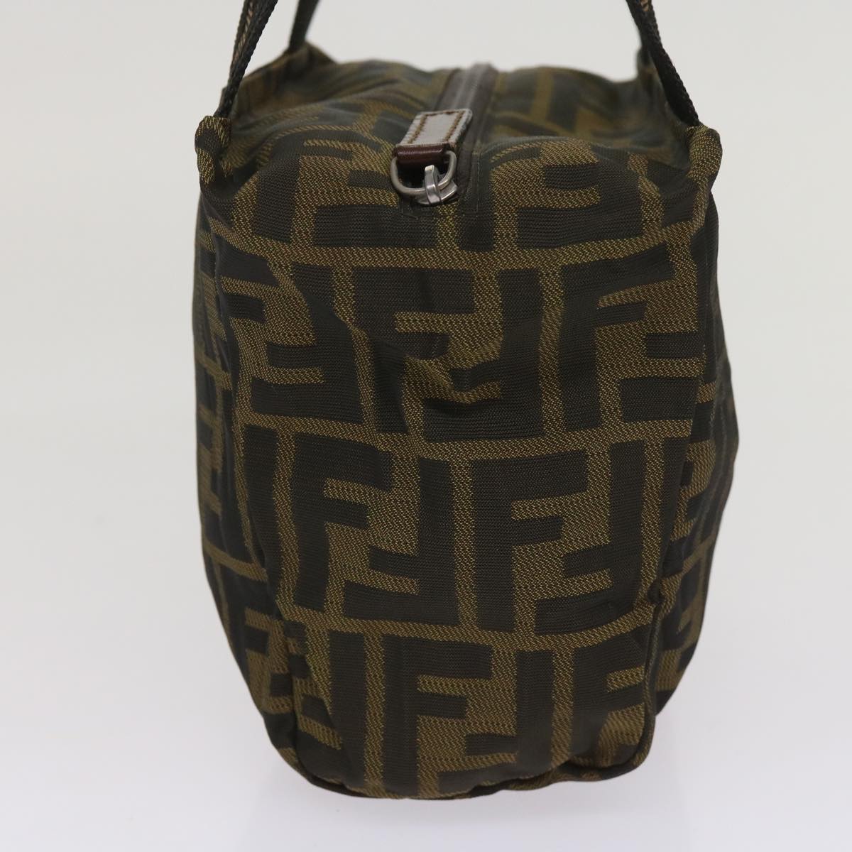 Luxury FendiZucca Canvas Hand Bag Nylon Brownyk10269