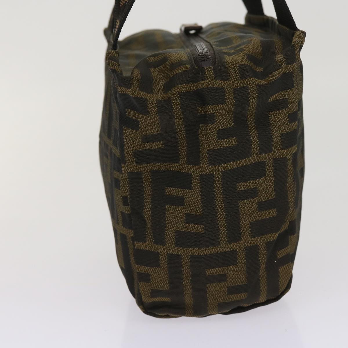 Luxury FendiZucca Canvas Hand Bag Nylon Brownyk10269