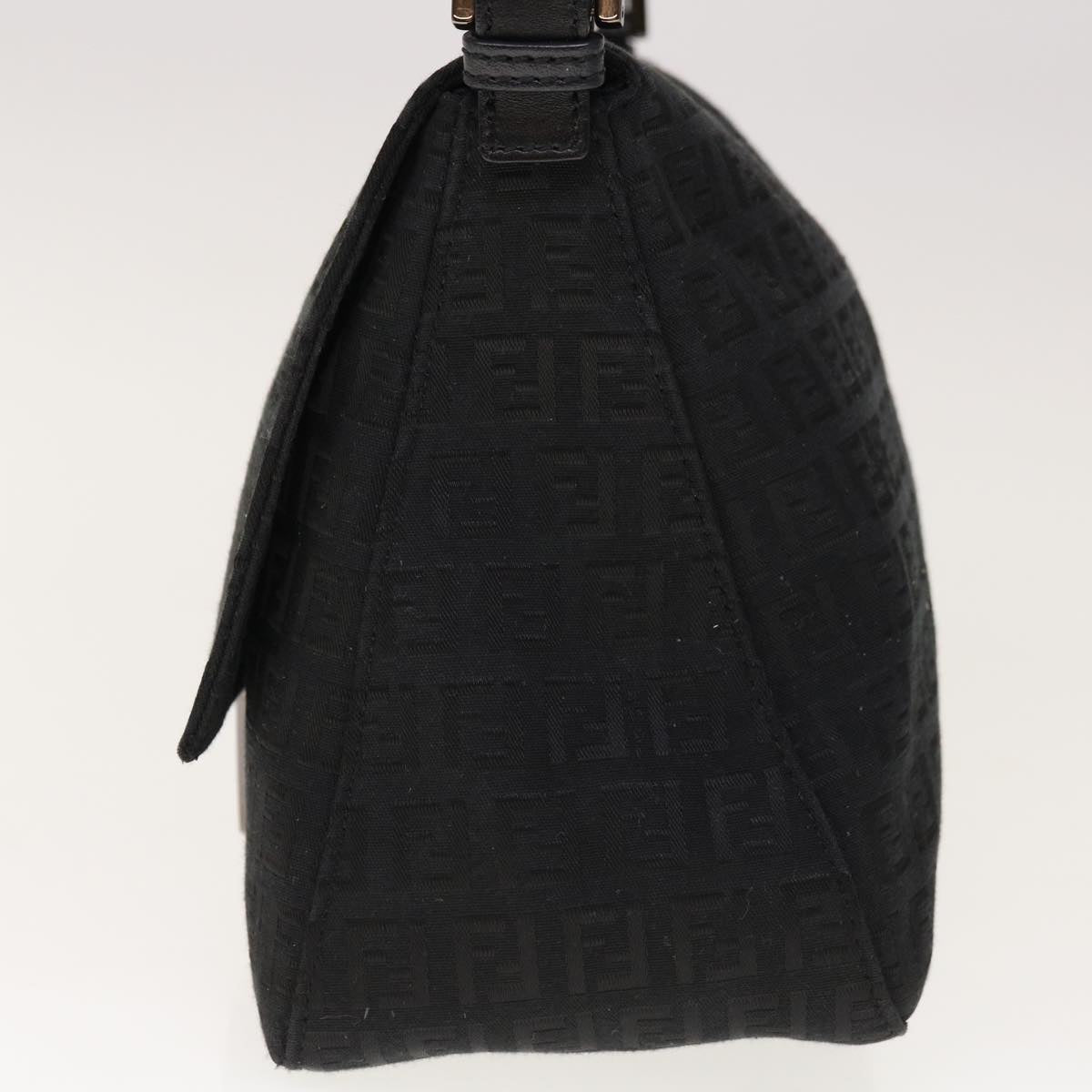 Luxury FendiZucchino Canvas Mamma Baguette Shoulder Bag Blackyk10291