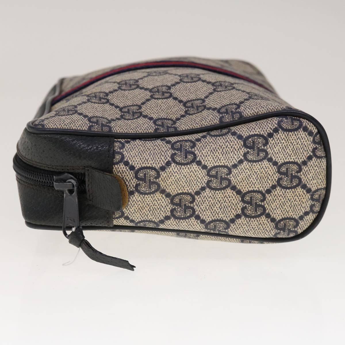GUCCI GG Supreme Sherry Line Clutch Bag Red Navy 63 01 012  10298
