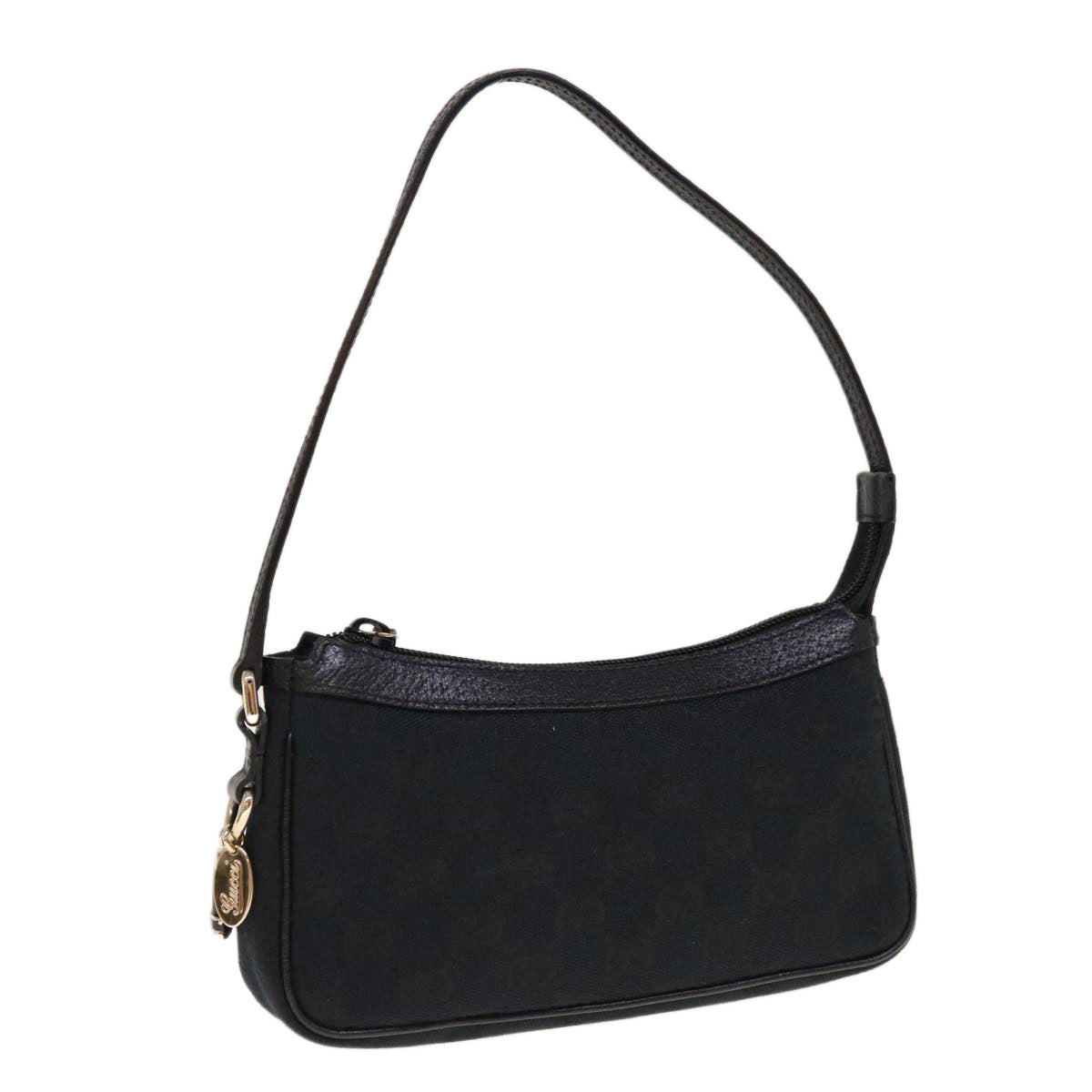 GUCCI GG Canvas Accessory Pouch Black 154432  10320