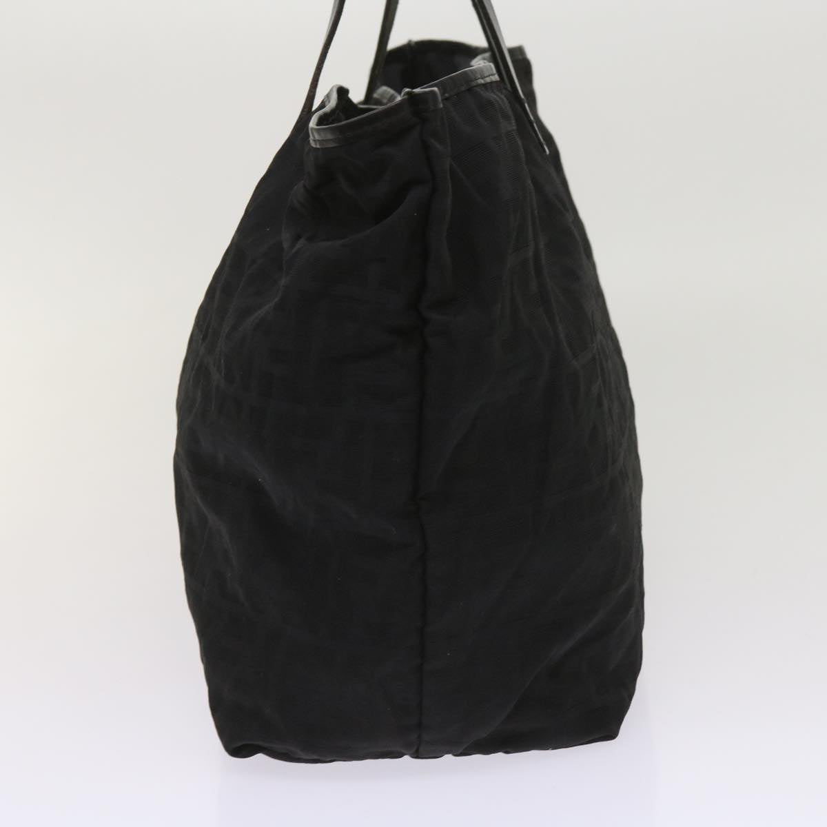 Luxury FendiZucca Canvas Tote Bag Blackyk10394