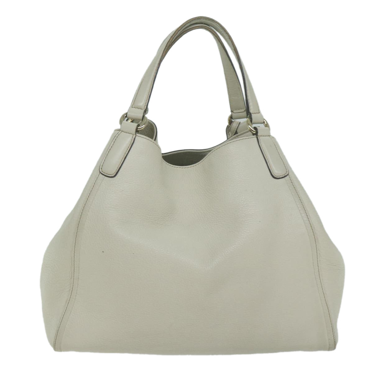 GUCCI Soho Hand Bag Leather White 282309  10409