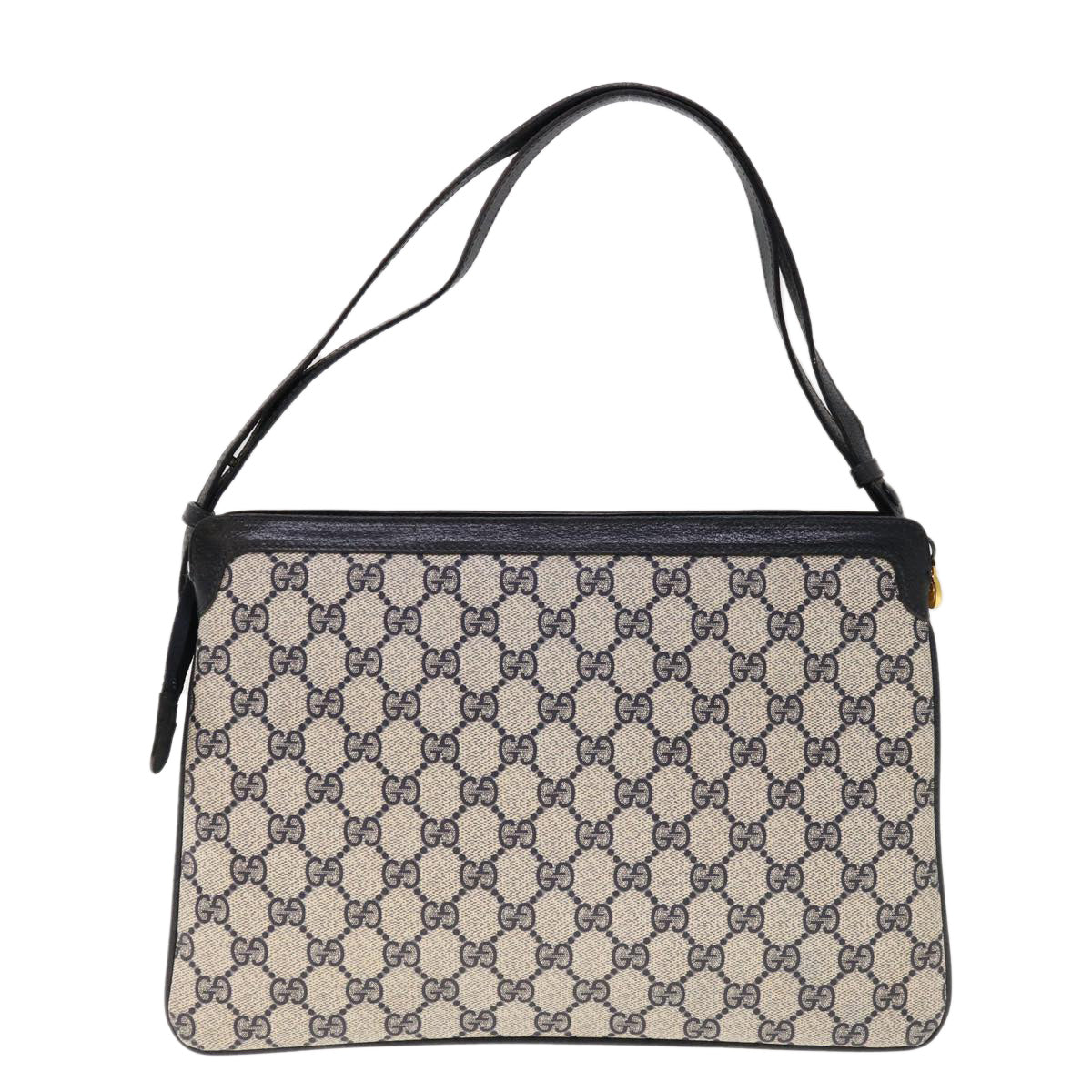 GUCCI GG Supreme Sherry Line Shoulder Bag PVC Red Navy 41 02 013  10438