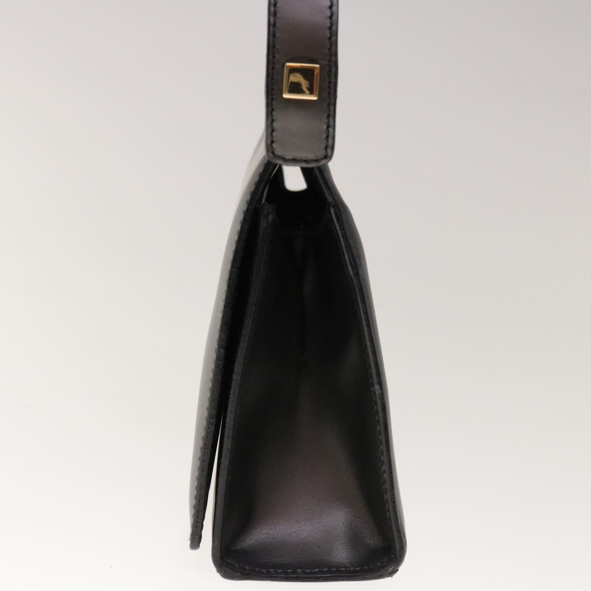 GUCCI Hand Bag Leather Black  10455