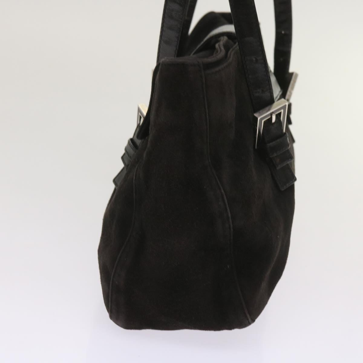 Luxury FendiShoulder Bag Suede Blackyk10461