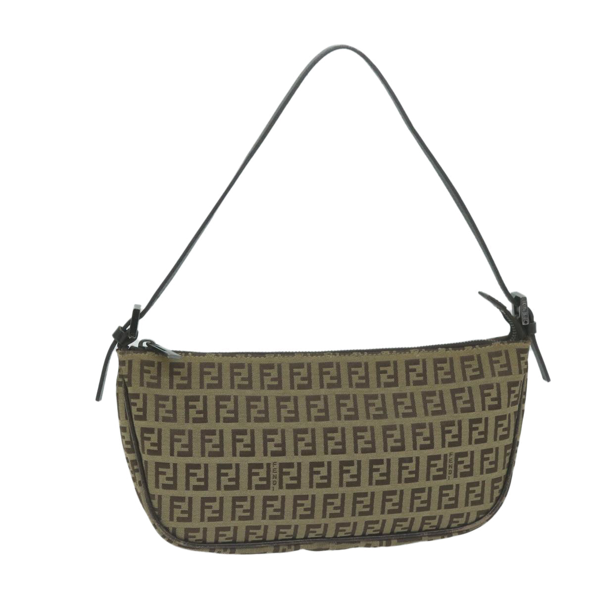 Luxury FendiZucchino Canvas Accessory Pouch Beigeyk10544