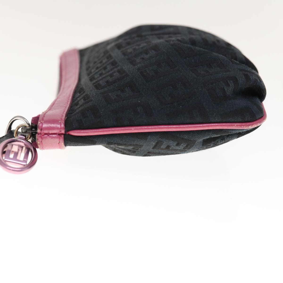 Luxury FendiZucchino Canvas Pouch Black Pinkyk10551